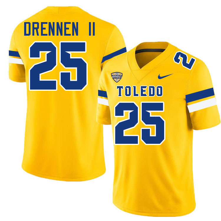 Mike Drennen II Toledo Jersey,Toledo Rockets College Football Jersey Youth College-Gold